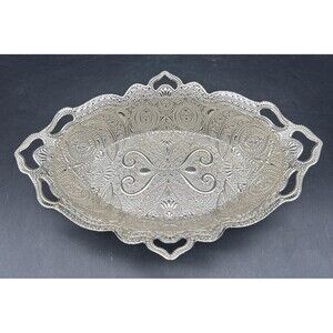 VTG Sena 273 Metal Heart Serving /Trinket /Soap Dish 8” X 5.5” Made In Turkey